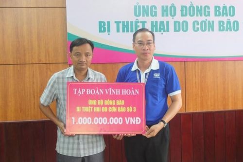 Tiếp nhận ủng hộ đồng bào bị thiệt hại do bão số 3 số tiền hơn 1,5 tỷ đồng