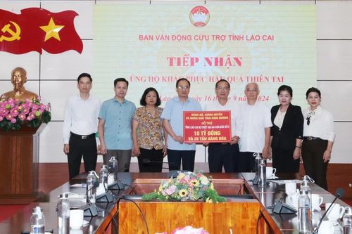 Tỉnh Bình Dương ủng hộ người dân tỉnh Lào Cai 10 tỷ đồng khắc phục hậu quả thiên tai
