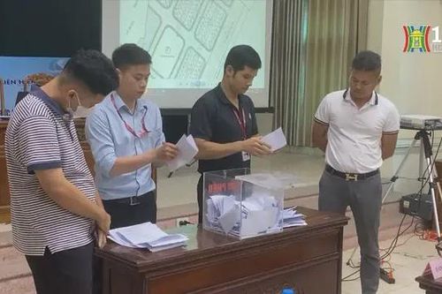 Đấu giá thành công 13 thửa đất ở tại Trạch Mỹ Lộc