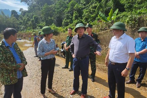 Chủ tịch UBND tỉnh Hoàng Xuân Ánh kiểm tra công tác khắc phục hậu quả thiên tai tại huyện Hà Quảng