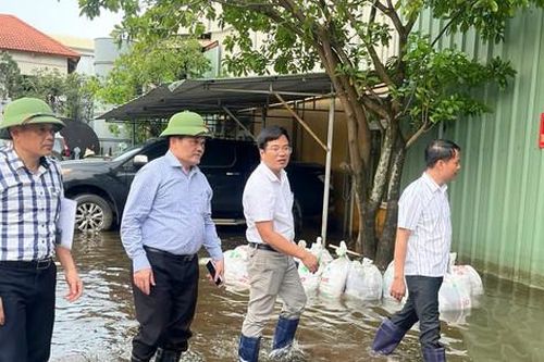 Thường Tín: Khẩn trương khắc phục ngập, úng tại Khu công nghiệp Hà Bình Phương