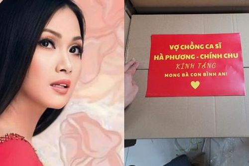Vợ chồng em gái Cẩm Ly gửi 1000 thùng hàng đến bà con rốn lũ miền Bắc