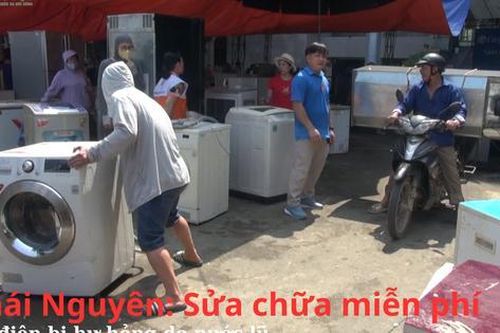 Thái Nguyên: Sửa chữa miễn phí đồ điện bị hư hỏng do nước lũ