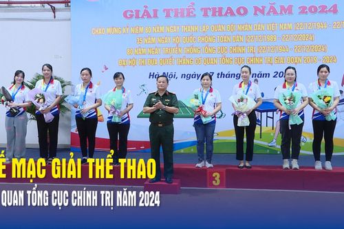 Bế mạc giải Thể thao Cơ quan Tổng cục Chính trị năm 2024