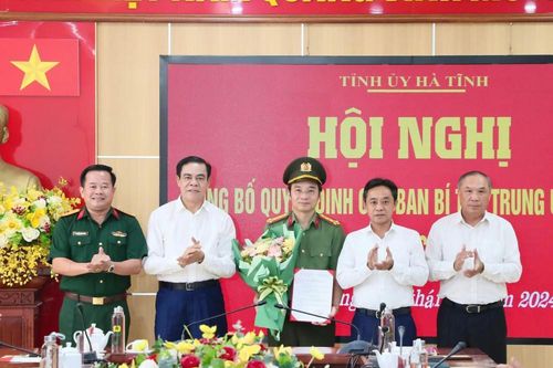 Giám đốc Công an tỉnh Hà Tĩnh tham gia Ban chấp hành, Ban Thường vụ Tỉnh ủy