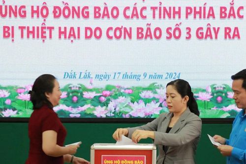 Ngành Giáo dục Đắk Lắk ủng hộ nhân dân các tỉnh phía Bắc