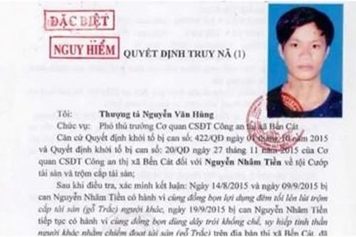 Truy nã nhiều đối tượng nguy hiểm và đặc biệt nguy hiểm