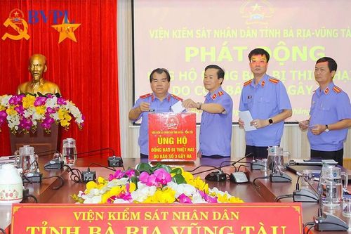 VKSND tỉnh Bà Rịa - Vũng Tàu phát động ủng hộ đồng bào bị thiệt hại do cơn bão số 3