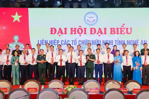 Khai mạc trọng thể Đại hội đại biểu Liên hiệp Các tổ chức hữu nghị tỉnh Nghệ An lần thứ VI, nhiệm kỳ 2024-2029