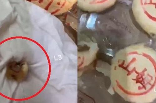 Ăn bánh trung thu, người phụ nữ sốc nặng khi thấy thứ bên trong