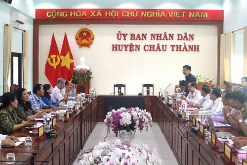 HĐND tỉnh An Giang giám sát việc thực hiện chính sách pháp luật về an ninh trật tự trên địa bàn huyện Châu Thành