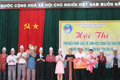 Phường Hòa Bình đạt giải nhất Hội thi tìm hiểu pháp luật về công tác dân tộc thị xã Ayun Pa