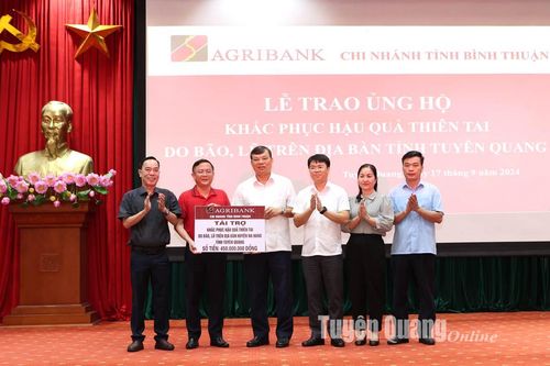 510 triệu đồng hỗ trợ khắc phục thiệt hại do bão lũ tại huyện Na Hang