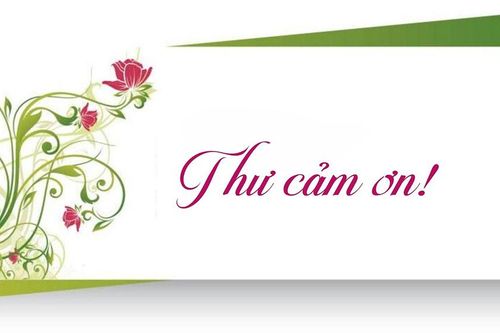 Thư cảm ơn!