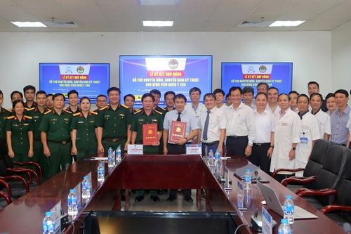 Ký kết hợp tác, chuyển giao kỹ thuật cho Bệnh viện Quân y 268
