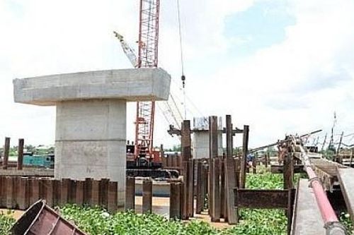 Tiền Giang: Tập trung đẩy nhanh tiến độ thi công cầu Tân Phong tại huyện Cai Lậy