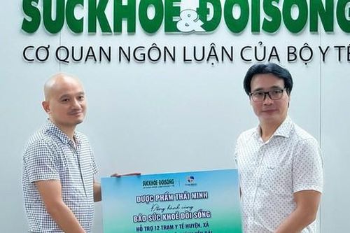 Dược phẩm Thái Minh đồng hành cùng Báo Sức khỏe & Đời sống chung tay hỗ trợ đồng bào, khắc phục hậu quả cơn bão số 3