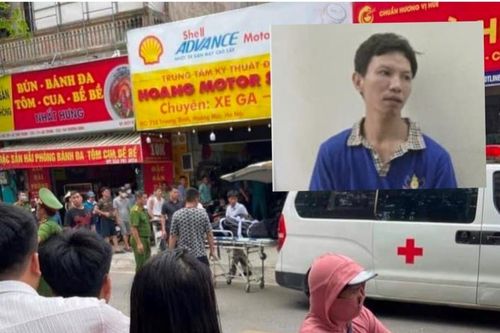 Bắt nghi phạm giết người tại cửa hàng xe máy ở Hà Nội