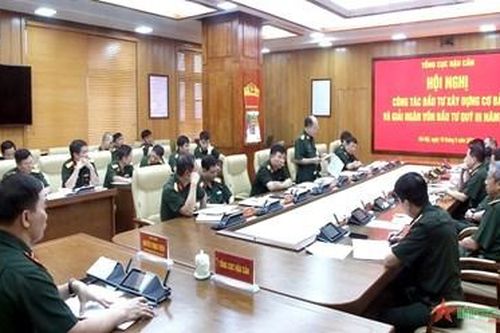 Thiếu tướng Nguyễn Trọng Thiện chủ trì Hội nghị công tác đầu tư xây dựng cơ bản của Tổng cục Hậu cần