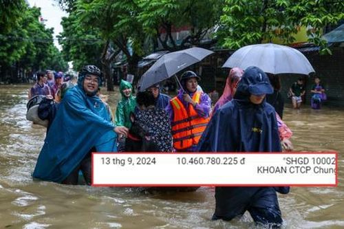 Danh tính người chuyển khoản 10,4 tỷ đồng cho Mặt trận Tổ quốc Việt Nam ủng hộ đồng bào bão lũ
