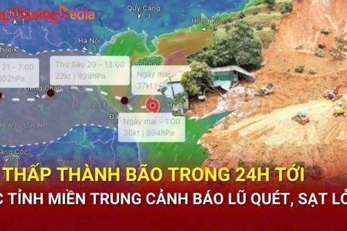 Tin bão khẩn cấp 18/9: Áp thấp thành bão trong 24h tới, các tỉnh miền Trung cảnh báo lũ quét, sạt lở