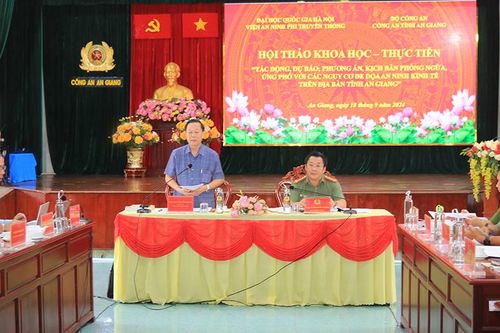 Tìm giải pháp ứng phó các nguy cơ đe dọa an ninh kinh tế trên địa bàn tỉnh