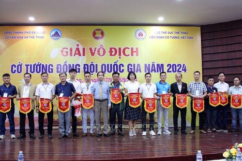 Hơn 210 vận động viên tham dự Giải vô địch cờ tướng đồng đội quốc gia 2024