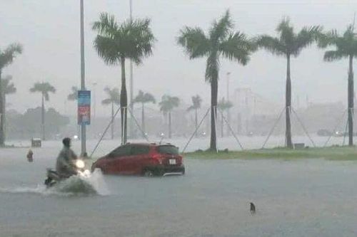 Đà Nẵng: Học sinh nghỉ học vì mưa lớn