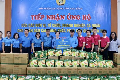 Công đoàn Công thương Việt Nam ủng hộ 50 triệu đồng hỗ trợ đoàn viên, nhân dân tỉnh Cao Bằng khắc phục thiên tai