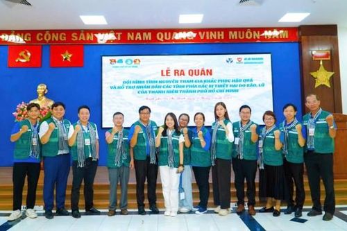 Thanh niên TP.HCM tình nguyện lên đường hỗ trợ đồng bào khắc phục ảnh hưởng bão số 3