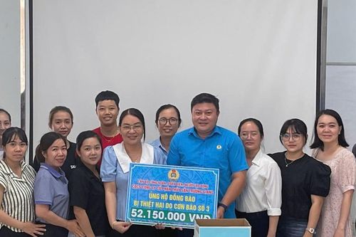 Phát động đoàn viên ủng hộ đồng bào bị ảnh hưởng bão số 3