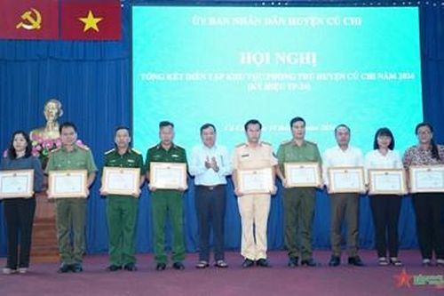 Huyện Củ Chi, TP Hồ Chí Minh hoàn thành tốt công tác diễn tập năm 2024