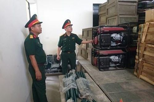 Cục Hậu cần (Quân khu 4) kiểm tra công tác phòng, chống bão số 4