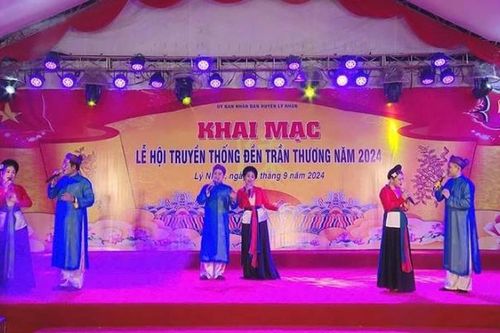 Hà Nam: Nhiều hoạt động tại Lễ hội truyền thống đền Trần Thương năm 2024