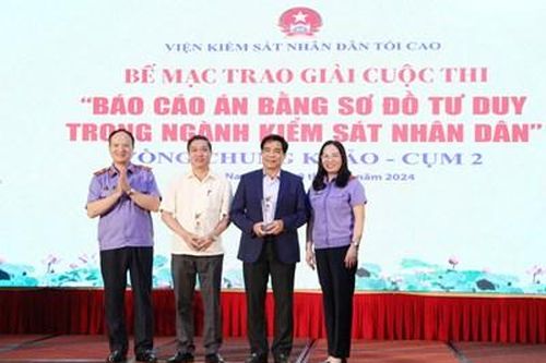 Bế mạc và trao giải Cụm thi số 2, chung khảo cuộc thi 'Báo cáo án bằng sơ đồ tư duy ngành Kiểm sát nhân dân'