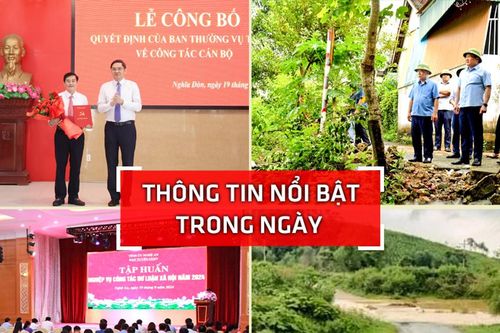 Nghệ An: Thông tin nổi bật ngày 19/9