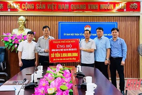 MTTQ tỉnh tiếp nhận ủng hộ đồng bào bị thiệt hại do bão số 3