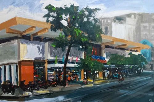 Trưng bày 28 tranh trực họa 'Nét đẹp Đà Nẵng'