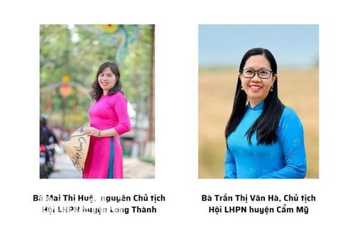 Đồng Nai có 2 đại biểu được biểu dương Chủ tịch Hội Liên hiệp phụ nữ cấp huyện tiêu biểu toàn quốc