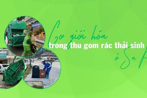Cơ giới hóa trong thu gom rác thải sinh hoạt ở Sa Pa