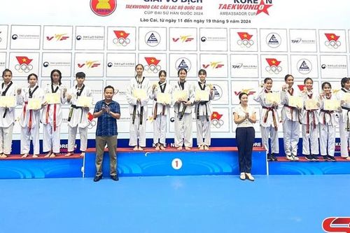 Đội tuyển Taekwondo Sơn La giành 12 huy chương tại giải Vô địch Taekwondo các CLB quốc gia