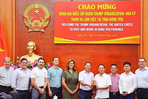 Công ty con của Đô thị Kinh Bắc (KBC) đề xuất The Trump Organization đầu tư vào Hưng Yên