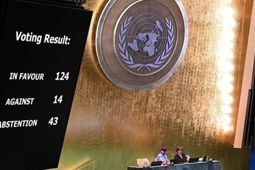 Đại hội đồng LHQ yêu cầu Israel rút khỏi lãnh thổ Palestine trong 12 tháng