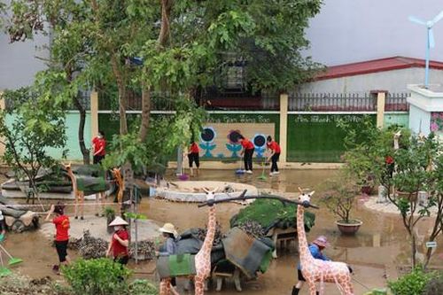 Còn 26 trường ở Hà Nội nghỉ học do ảnh hưởng của bão