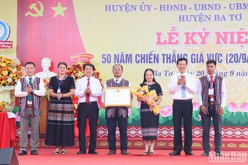 Kỷ niệm 50 năm Ngày Chiến thắng Giá Vực: Niềm tự hào của quân và dân Quảng Ngãi