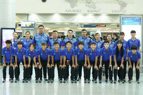 Đội tuyển futsal nữ Việt Nam lên đường tham dự giải giao hữu quốc tế