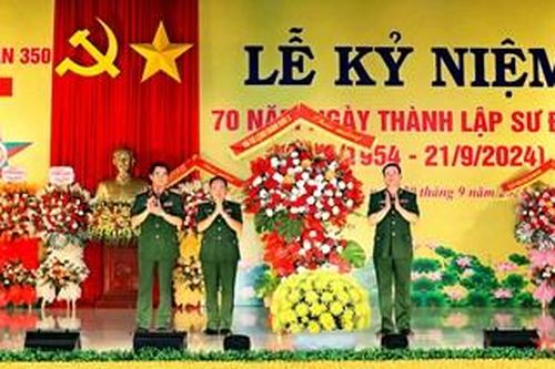 Sư đoàn 350 (Quân khu 3) tổ chức lễ kỷ niệm 70 năm Ngày thành lập