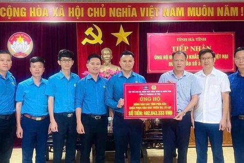 Công đoàn Formosa ủng hộ đồng bào phía Bắc khắc phục thiên tai hơn 402 triệu đồng