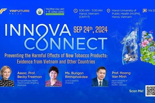 Nhiều chuyên gia hàng đầu tham gia hội thảo InnovaConect, chia sẻ kinh nghiệm phòng chống tác hại thuốc lá mới