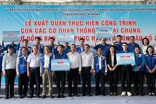 Đội ngũ báo chí TPHCM xuất quân hỗ trợ miền Bắc khắc phục hậu quả do bão